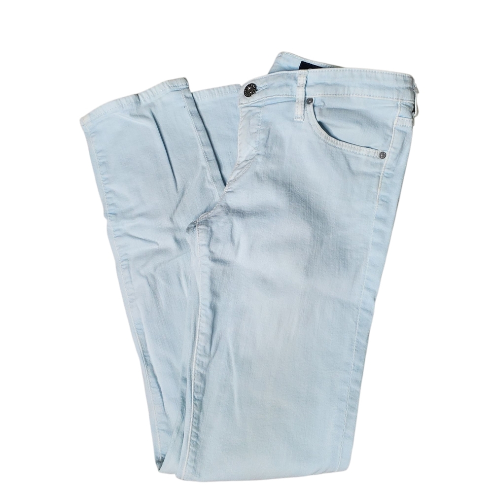 AG Adriano Goldschmied The Stilt Cigarette Leg Jeans Light Wash 28R Feminine - Picture 2 of 10